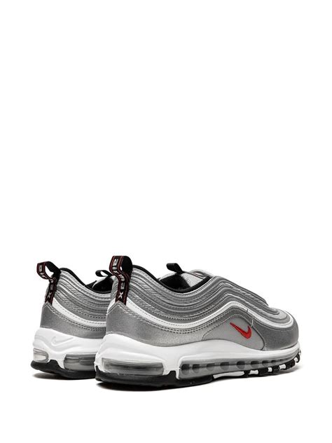 Nike Air Max 97 Og Qs Sneakers In Silverredblack Modesens