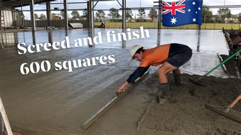 How To Screed And Finish Concrete Youtube
