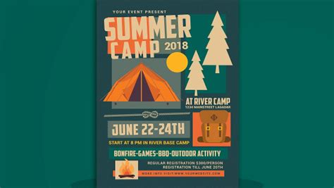 Camp Brochure Template 15 Free And Premium Download