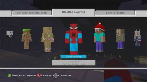 Minecraft Xbox 360 Spider Man Skin Pack Review Youtube