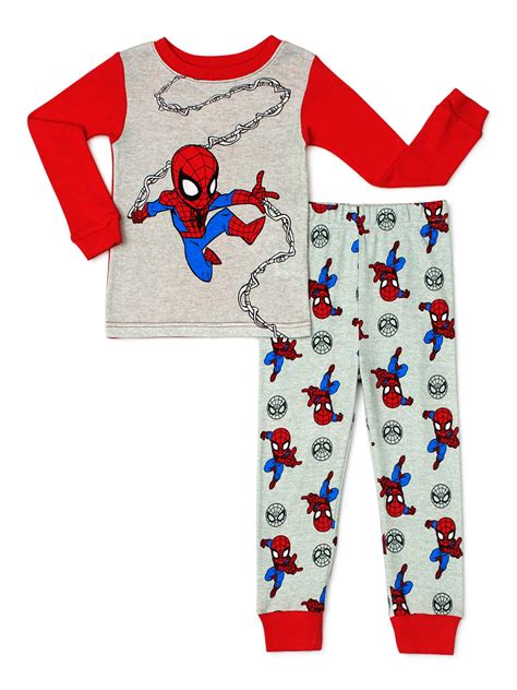 Spiderman Toddler Boys Snug Fit Cotton Long Sleeve Pajamas 2pc Set 2t