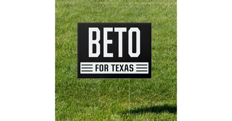 Beto For Texas Yard Sign Yard Sign Zazzle