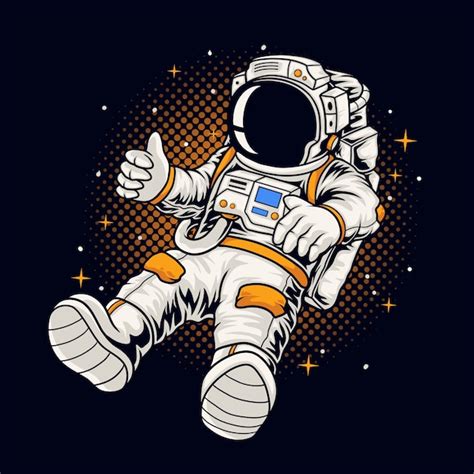 Premium Vector Astronaut Boy Illustration