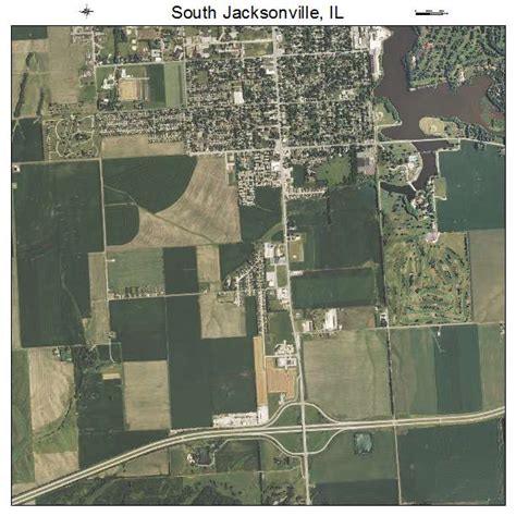 Aerial Photography Map Of South Jacksonville Il Illinois