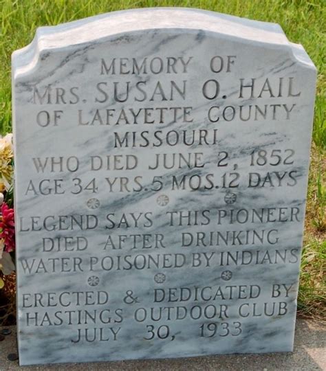 Susan C Haile Gravesite Historical Marker