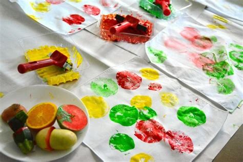 Fruit Printing Craft Activities For Kids Arts And Crafts For Kids