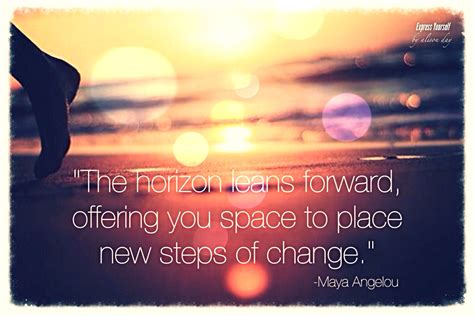 The Horizon Leans Forward Offering You Space To Place New Steps Of