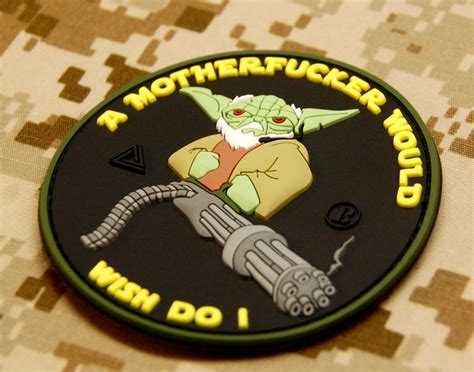 Tactical Yoda Pvc Morale Patch Britkitusa