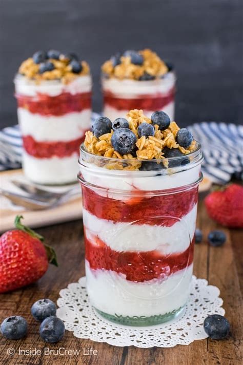 Healthy Strawberry Yogurt Parfaits Inside Brucrew Life