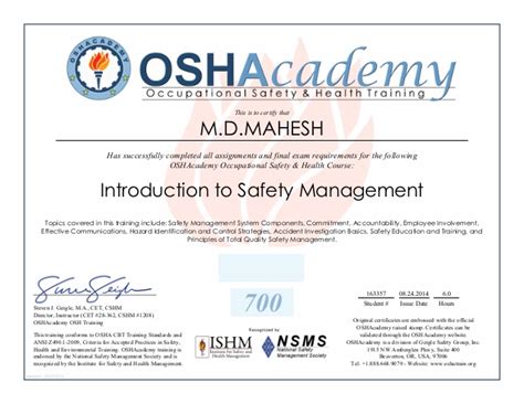 Back to √ 20 forklift training certificate template free ™. osha management in safety certificate