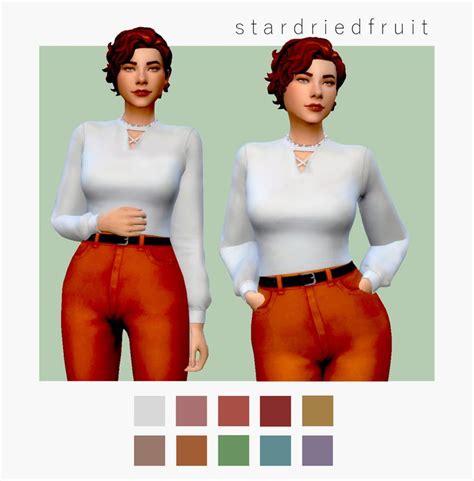 Into The Sunset Blouse In 2020 Maxis Match Sims 4 Cc Sims 4