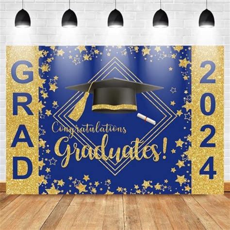 Avezano 2024 Graduation Backdrop For Photography Black And