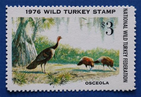 u s nwtf01 1976 national wild turkey federation wild turkey stamp ebay