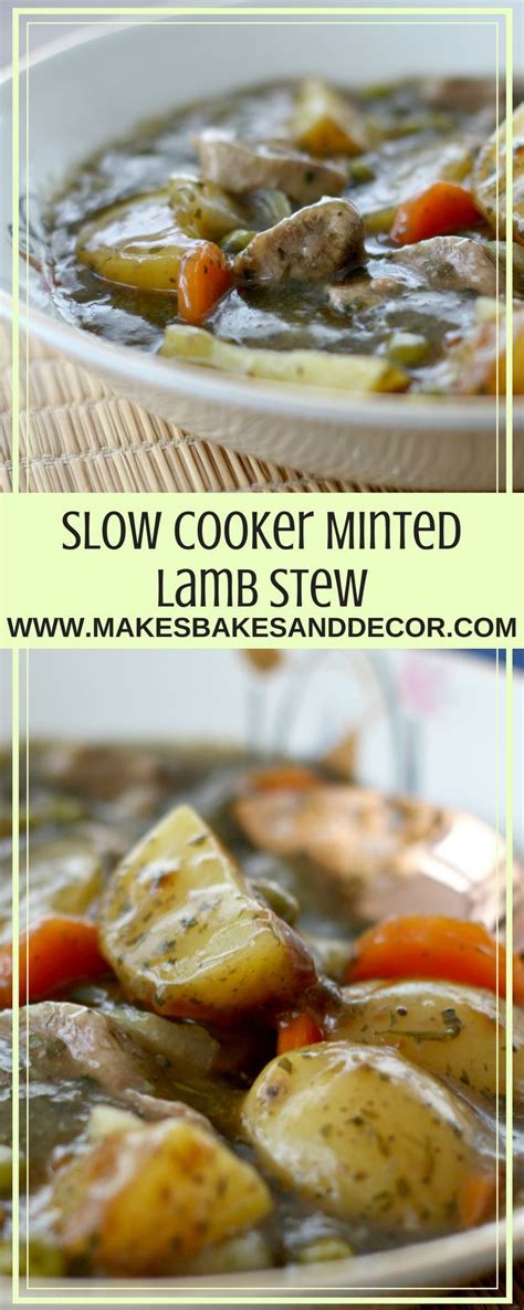 Alternately place in a food processor or blender . Slow Cooker Minted Lamb Stew - Makes, Bakes and Decor ...