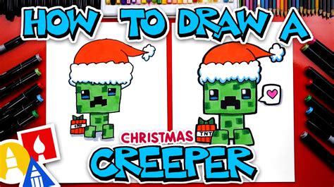 How To Draw A Creeper From Minecraft Art For Kids Hub