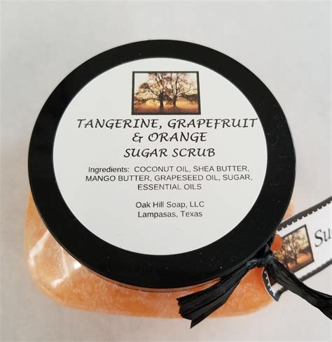 Tangerine Grapefruit And Orange Sugar Scrub Oak Hill Soap Llc