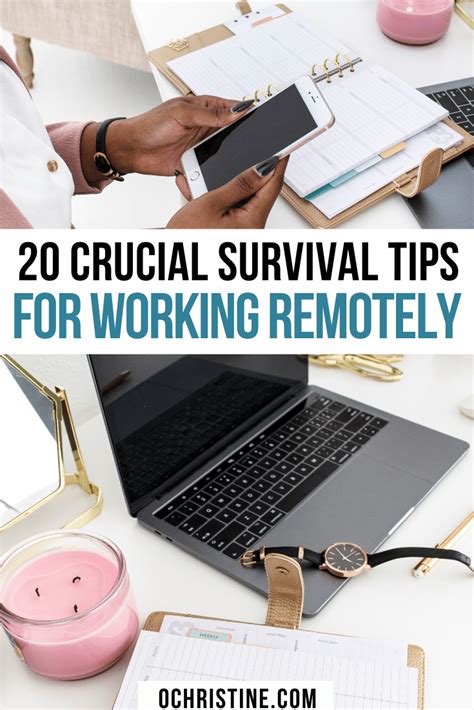 20 Crucial Survival Tips For Working Remotely