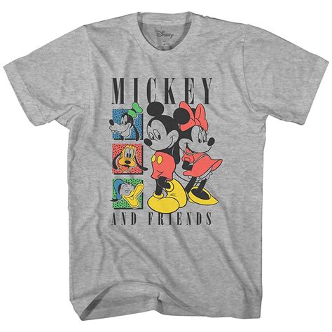 Disney Mickey Mouse Shirt Mens Retro Mickey And Friends Graphic T