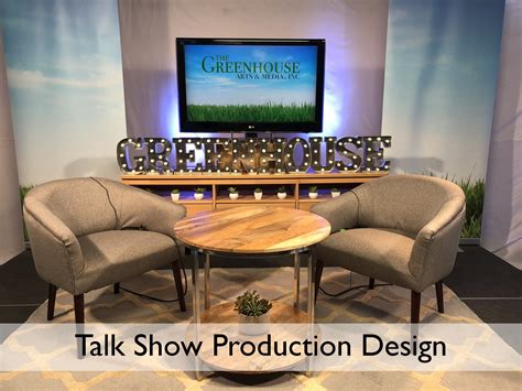 Live Talk Show Set Designed With A Non Profit Budget Tv Set Design