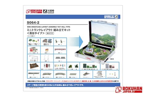 S064 2 ミニトランクレイアウト 組み立てキット＜高台タイプ＞ Mini Briefcase Layout Assembly Kit