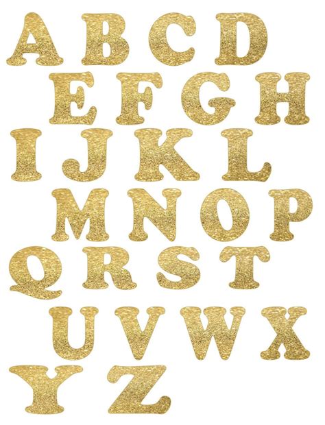 Cut Out Gold Letters Printable Free Printable Banner