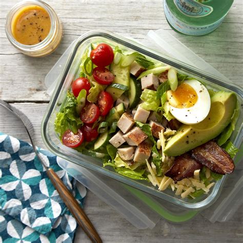 Meal Prep Turkey Cobb Salad Recipe Eatingwell
