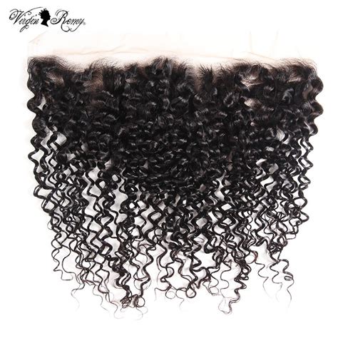 Queen Virgin Remy Indian Hair Lace Frontal Closure Kinky Curly 134 Free Part Human Hair Closure