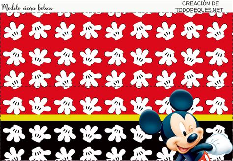 Cierra Bolsas Mickey Para Imprimir Todo Peques