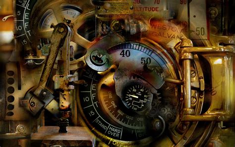 Mechanical Dream Surreal Abstract Antique Steampunk Gg Wallpapers