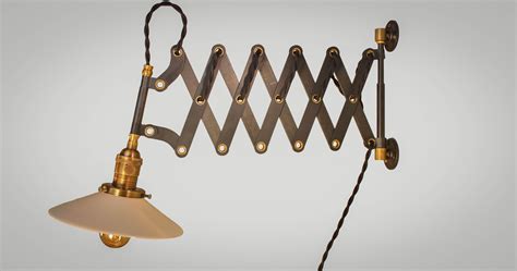 Swing arm wall lamp indoor wall light kitchen wall sconce vintage bar lighting. Vintage Industrial Scissor Light - Expandable Accordion ...