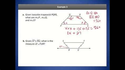 Geometry Lesson 62 Kites And Trapezoids Youtube