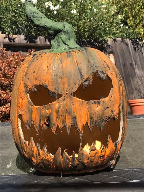 Corpsed my first prop! Store bought foam pumpkin and the rest was just fun. Side note joann ...