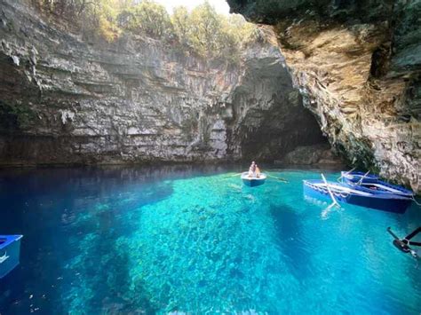 Melissani Lake And Myrtos Beach Day Trip Getyourguide