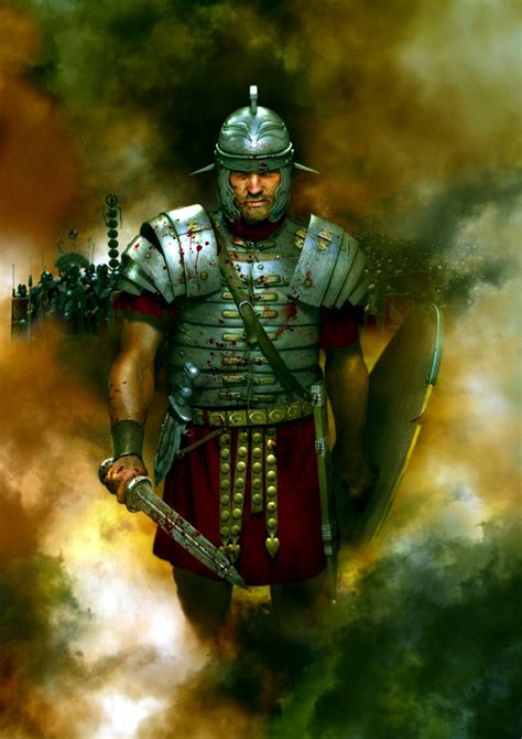 Roman Legionary Marching Into Battle Roman Warriors Roman Armor