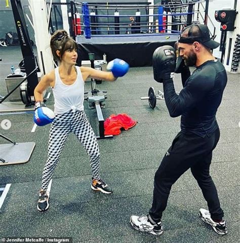 jennifer metcalfe works up a sweat boxing after confirming split from greg lake daily mail online