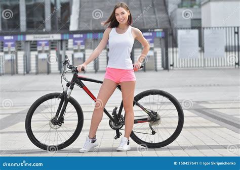 Beautiful Girl Having Bike Telegraph