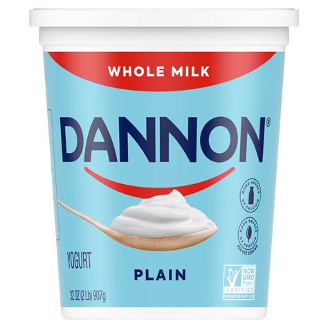 Dannon Whole Milk Plain Yogurt Shop Yogurt At H E B