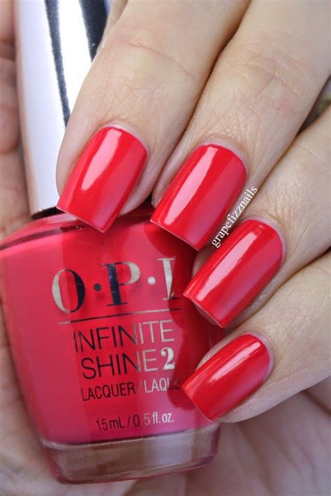 New Opi Infinite Shine Gel Effects Lacquer System Opi Red Nail Polish