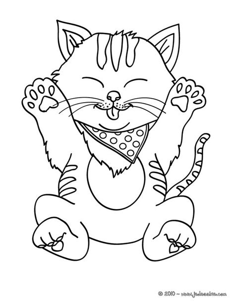 dessin de chat dans un panier  Les dessins et coloriage