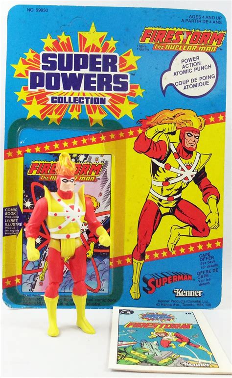 Dc Super Powers Kenner Firestorm Mint With Cardback