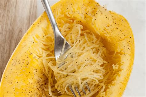 Microwave Spaghetti Squash Recipe Easy And Quick The Kitchn
