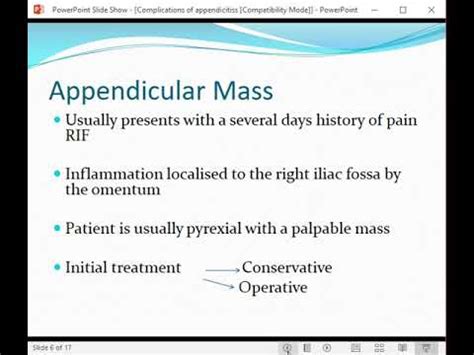 Complications Of Appendicitis YouTube