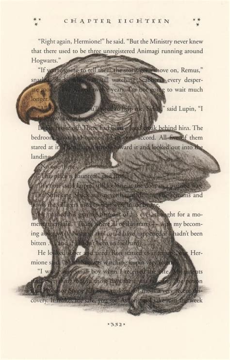 Baby Buckbeak Print Harry Potter Art Print Harry Potter T Harry