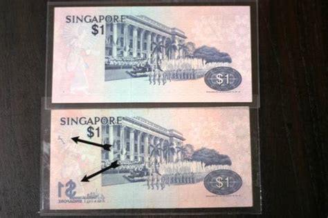 Singapore Error Banknotes 1 Bird Series X 2 For Sale In Singapore