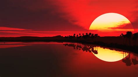 1920x1080 Red Sunrise Wallpapers
