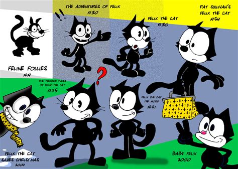 Felix Through History Felix The Cat Fan Art 18557959 Fanpop