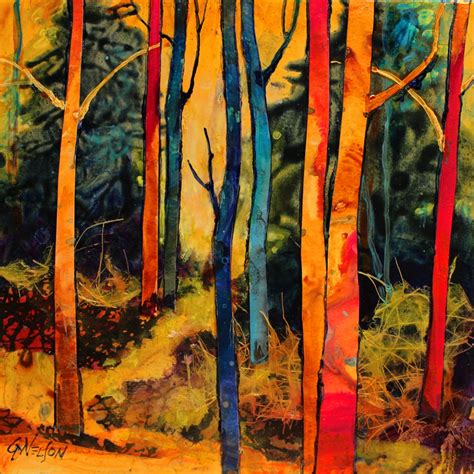 Carol Nelson Fine Art Blog Forest Wonders Mixed Media Abstract Tree