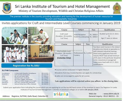 Craft Intermediate Level Course Sri Lanka Institute Of Tourism