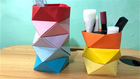 Origami Organizer How To Make A Paper Aesthetic Organizer Diy