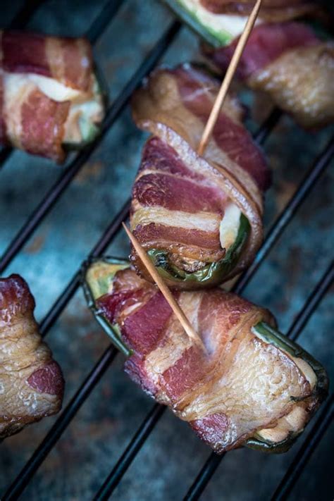 Low Carb Jalapeno Poppers Smoked With Bacon And Cream Cheese Ketogasm